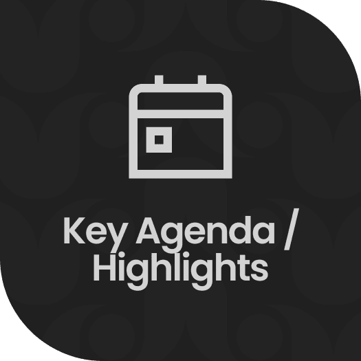 Key Agenda / Highlights back